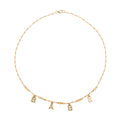  Fraiser Sterling Star Crossed Lover Babe Choker In Gold