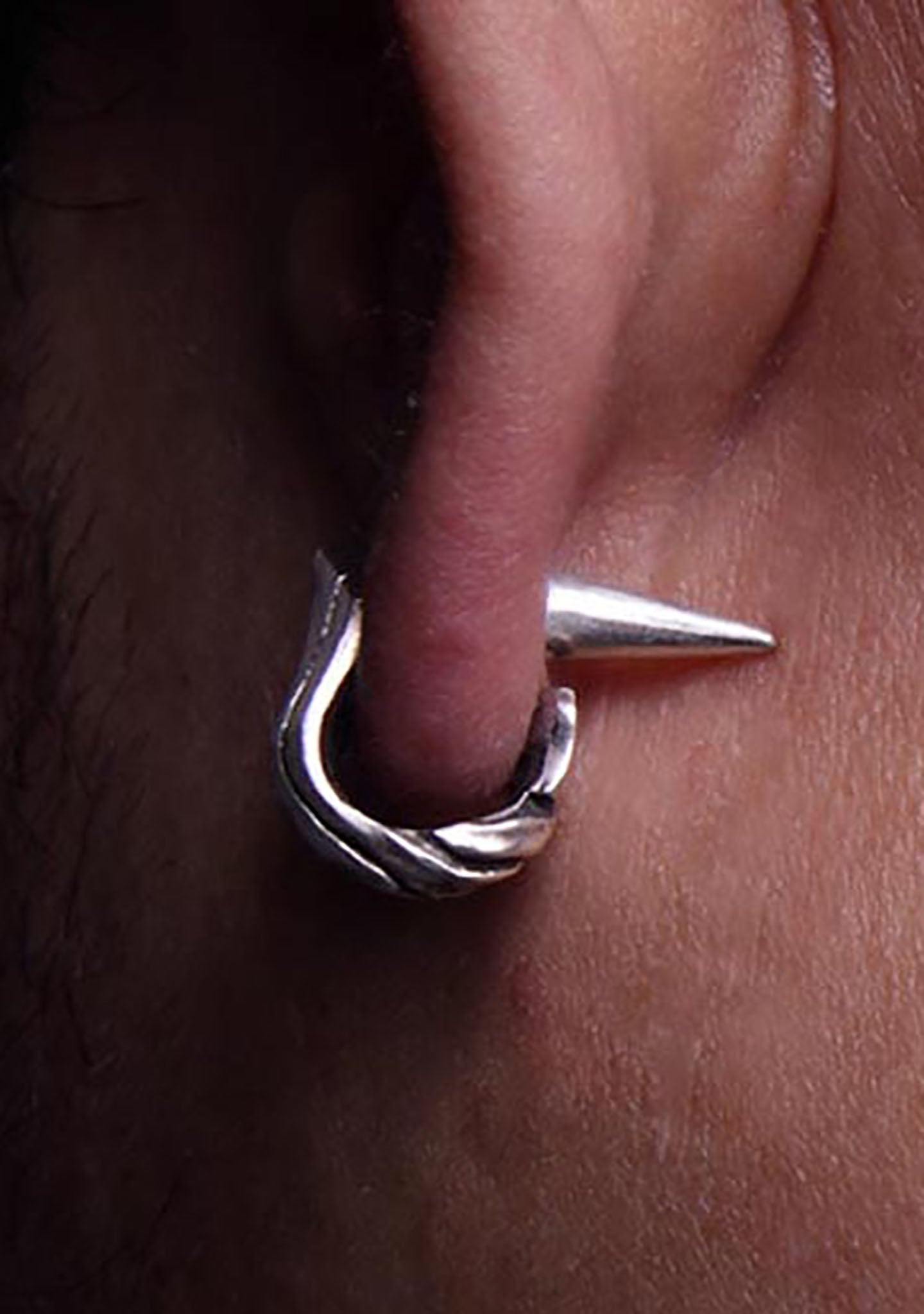  2 Abnormal Sides Single Abnormal Pierce Earring