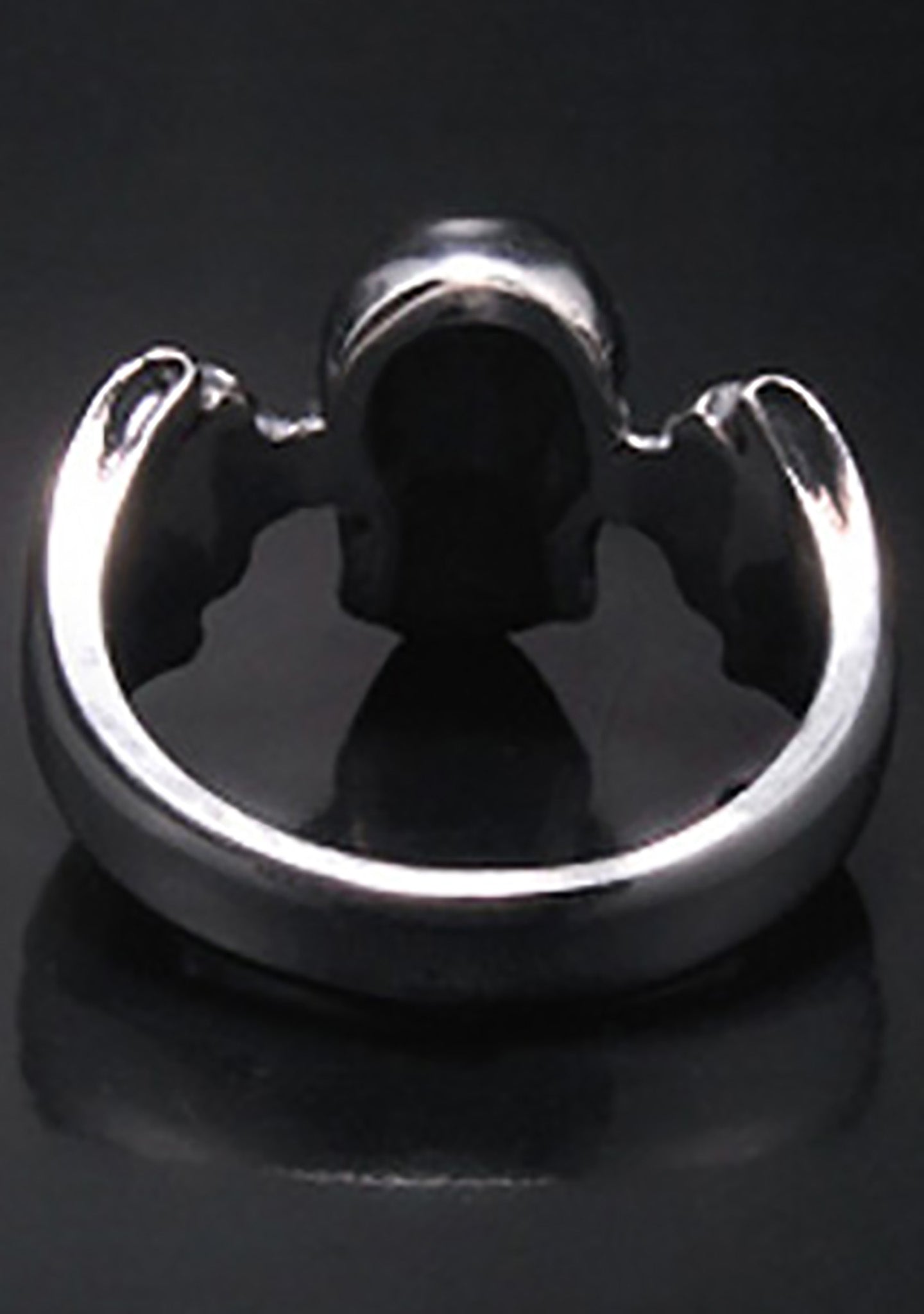  2 Abnormal Sides M Skull Ring