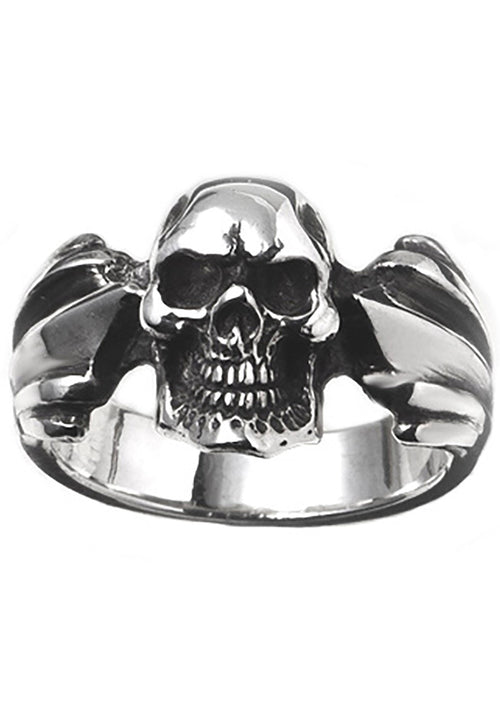 2 Abnormal Sides M Skull Ring