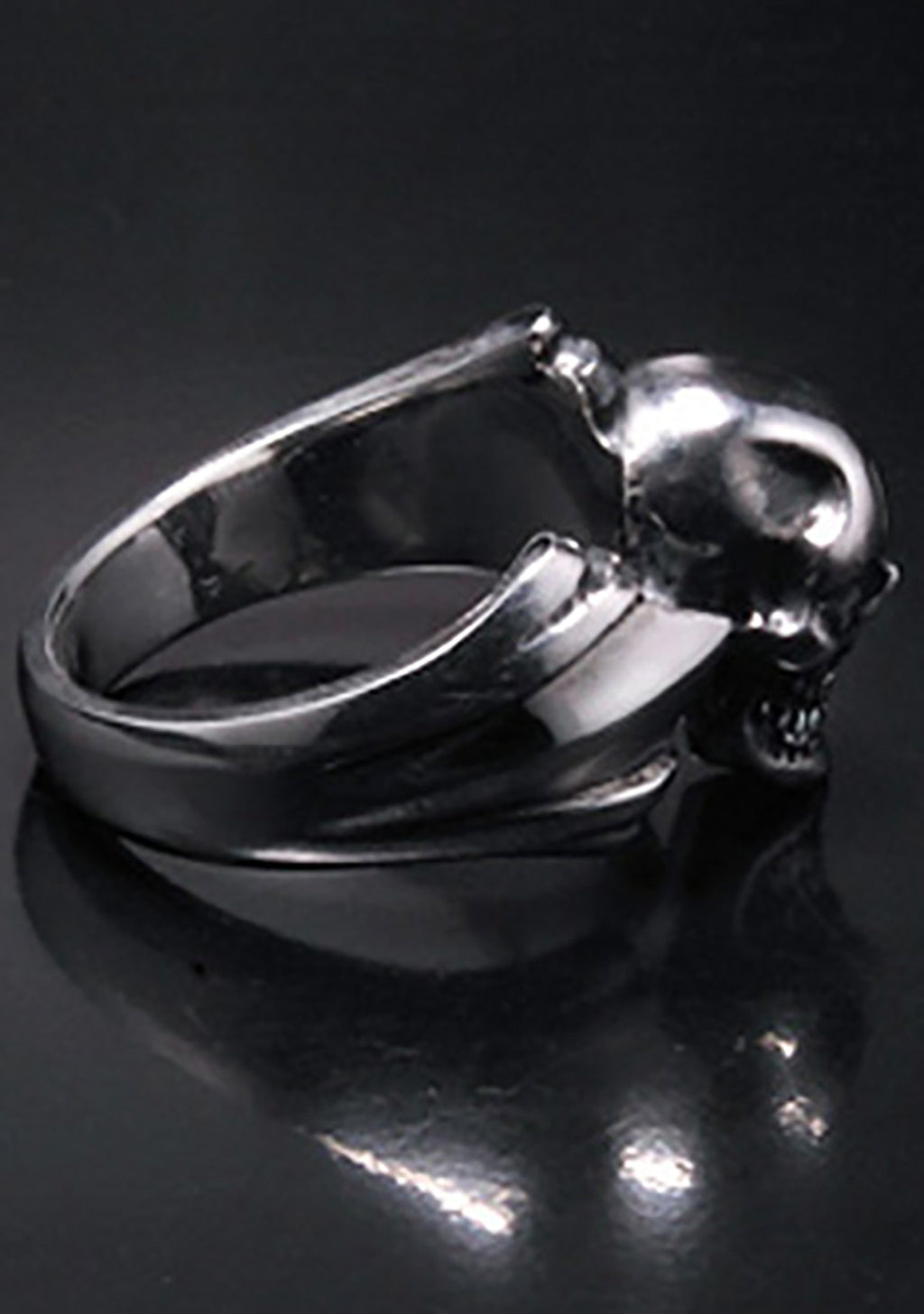  2 Abnormal Sides M Skull Ring
