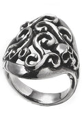  2 Abnormal Sides Vine Of Skull Ring