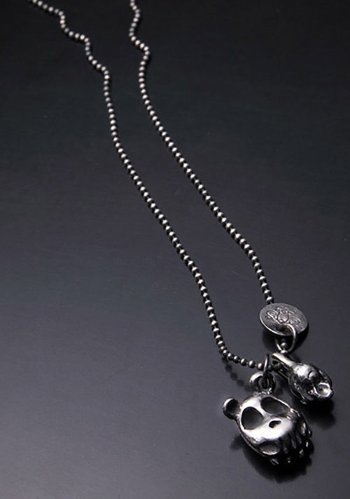  2 Abnormal Sides Reversible Grizzly Charm Necklace