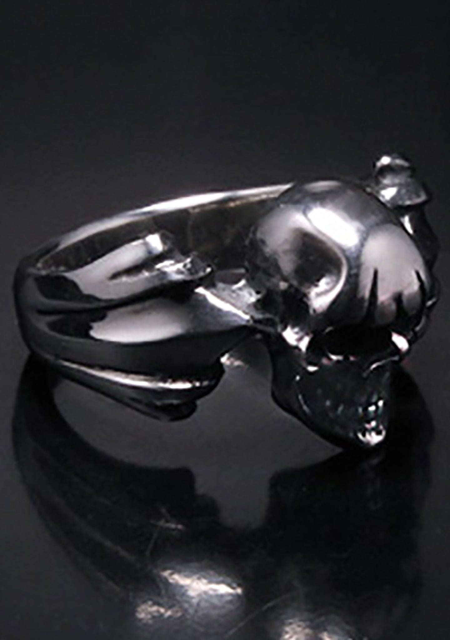  2 Abnormal Sides M Skull Ring