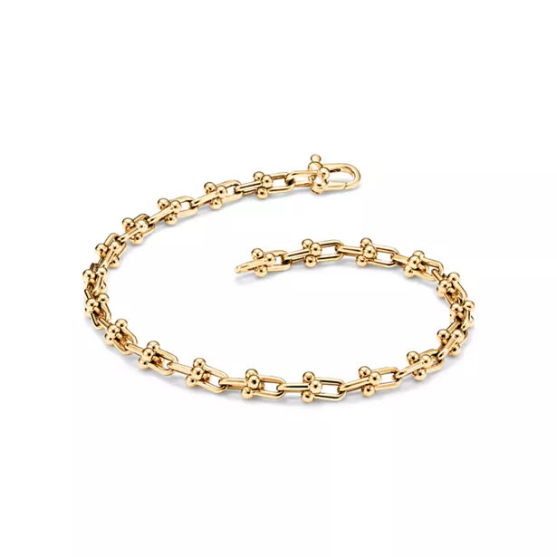 Micro Link Bracelet in Yellow Gold