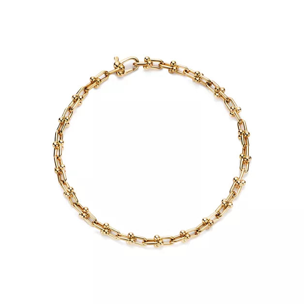 Micro Link Bracelet in Yellow Gold
