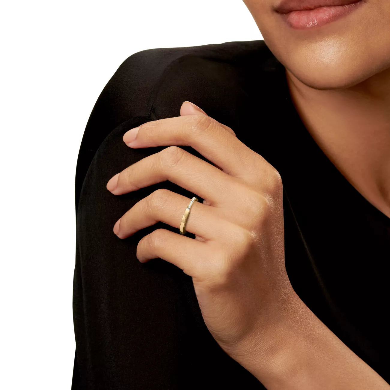Ring in Yellow Gold with Diamonds
