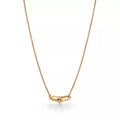 Small Double Link Pendant in Yellow Gold