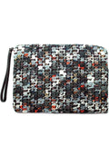  Mosiac Woven Clutch Handbag