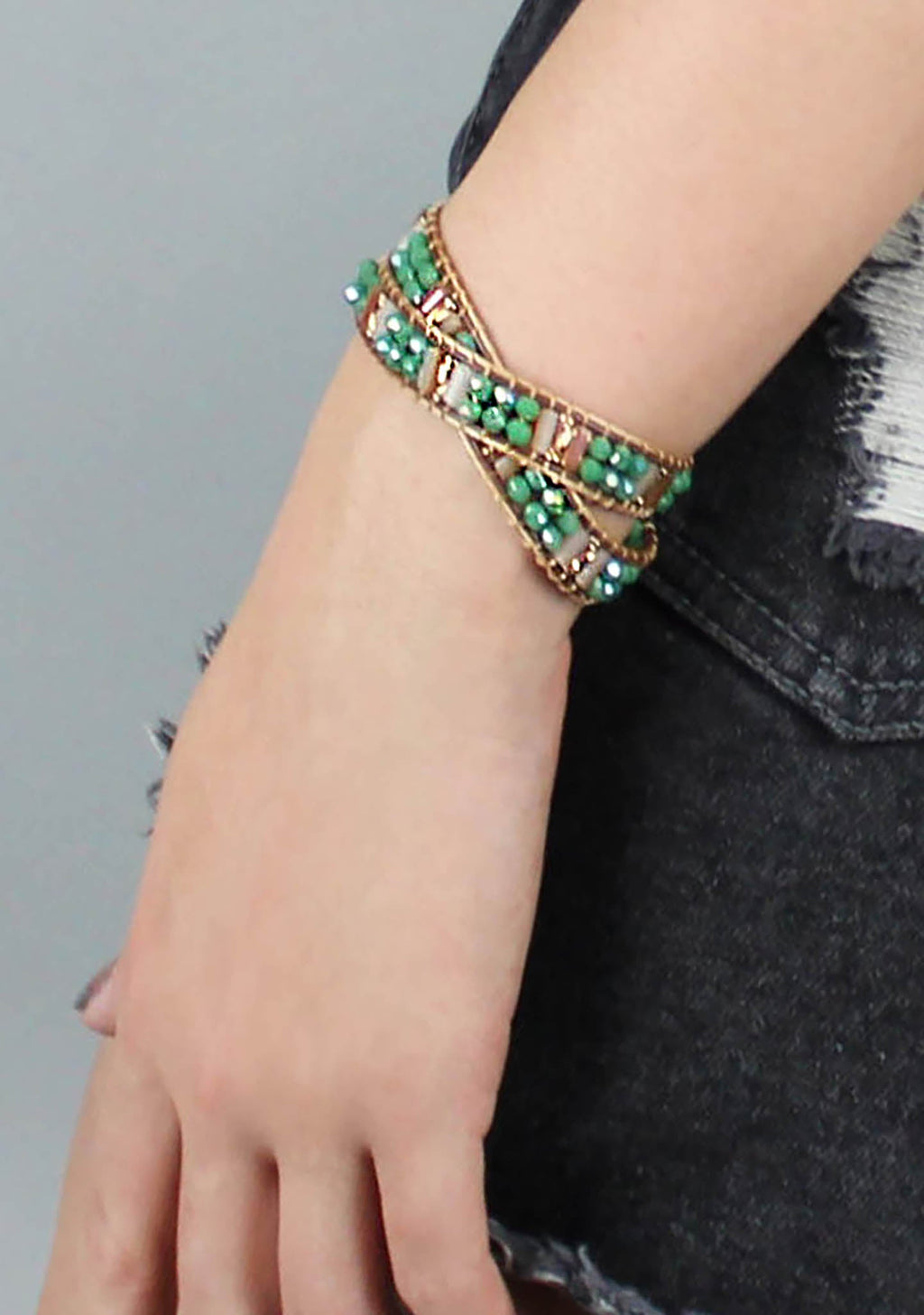  Lexington Beaded Double Wrap Bracelet
