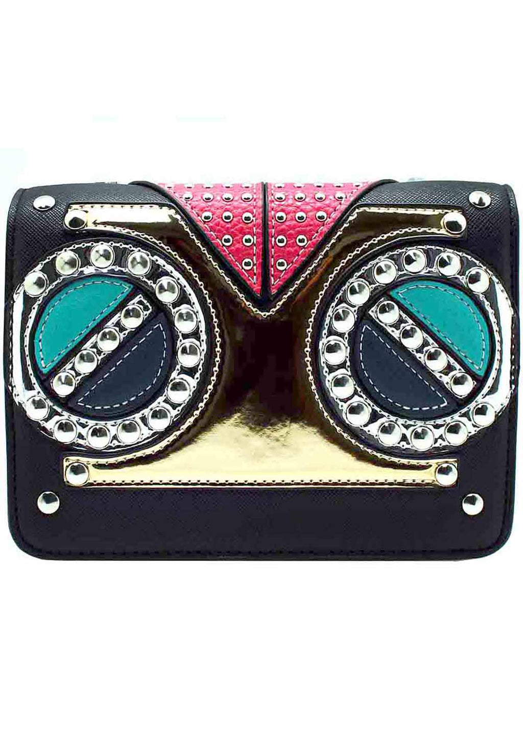  Studded Owl Crossbody Bag
