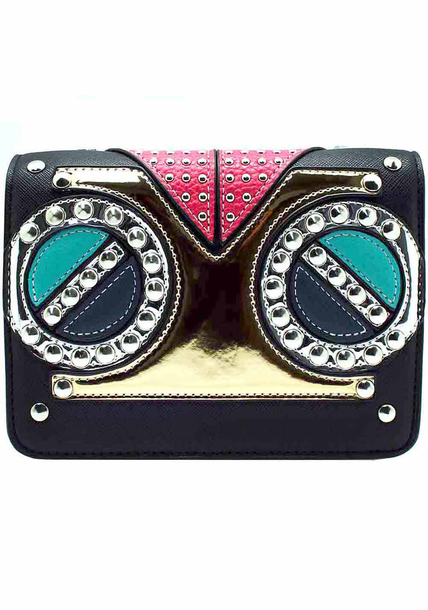  Studded Owl Crossbody Bag