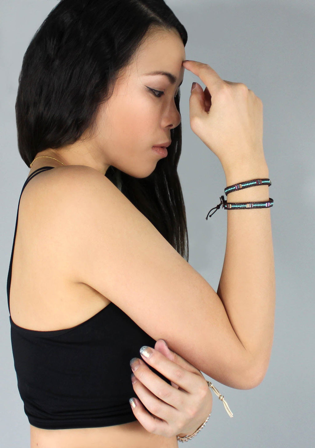  X Katie Soleil Bodhi Double Wrap Beaded Bracelet