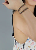  X Katie Soleil Calico Double Wrap Beaded Bracelet