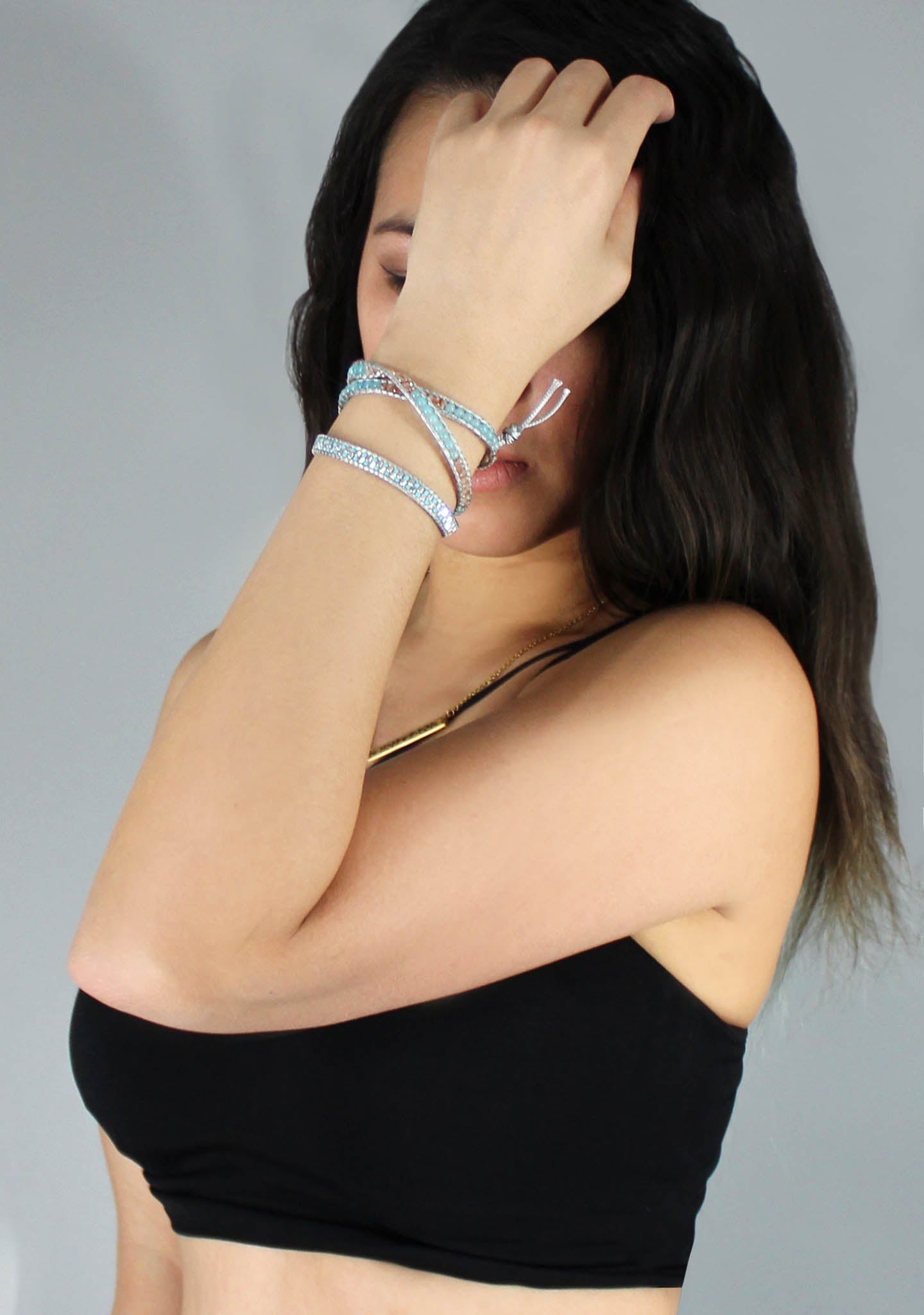  X Katie Soleil Grace Triple Wrap Beaded Bracelet