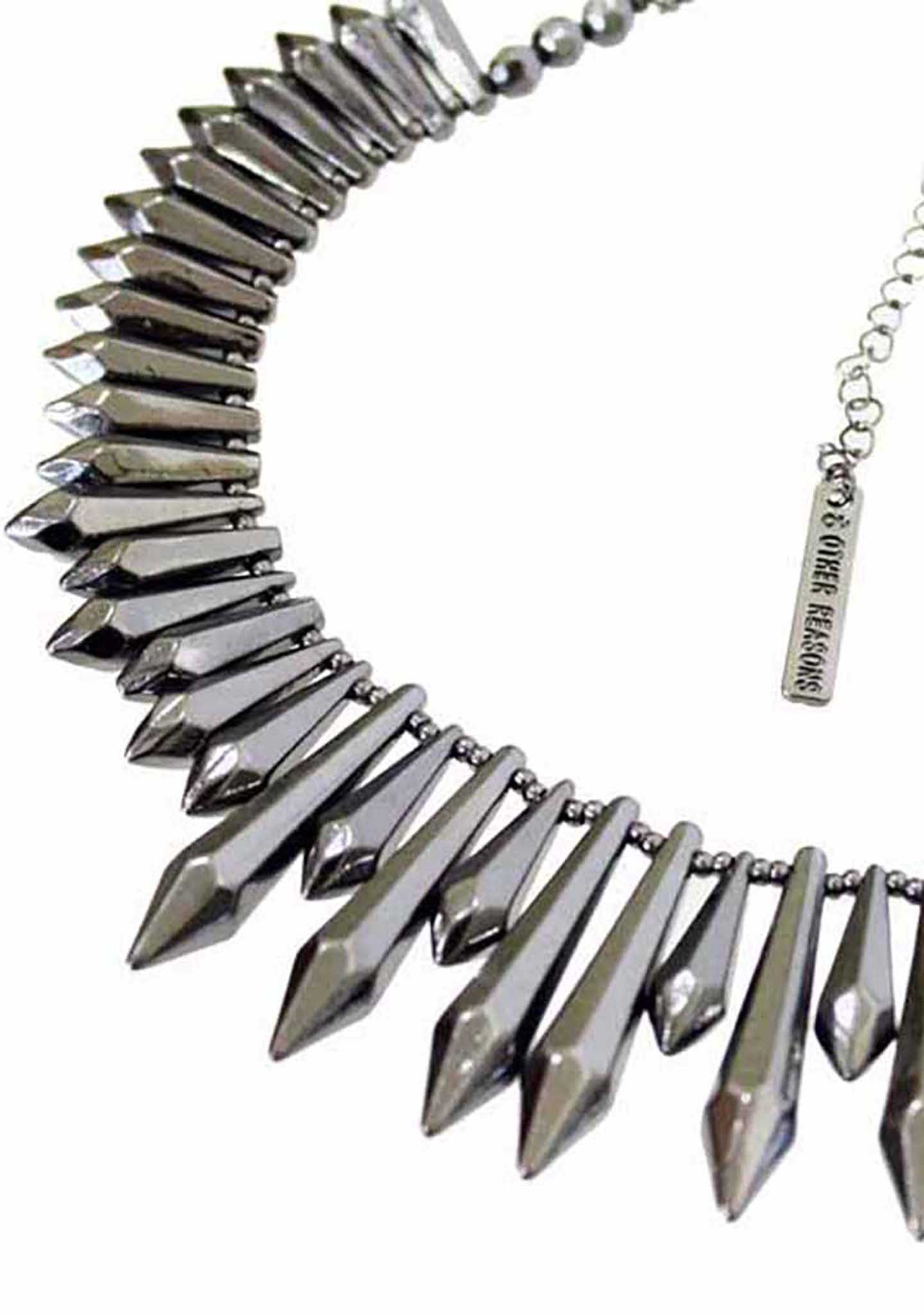  8 Other Reasons Expired Pendant Necklace In Gunmetal