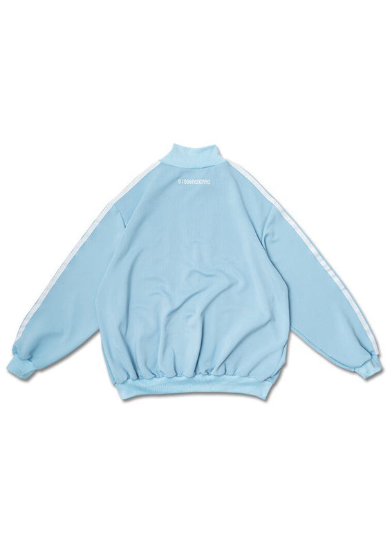  Game Over Pastel Blue Jersey Oversized Jacket