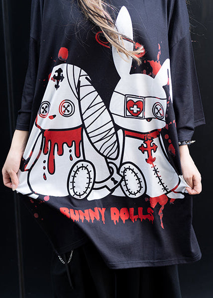  Bunny Dolls Blood Splash Oversized Tee
