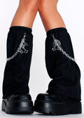  Mill & Nero Moon Bunny Dolls Black Leg Warmer