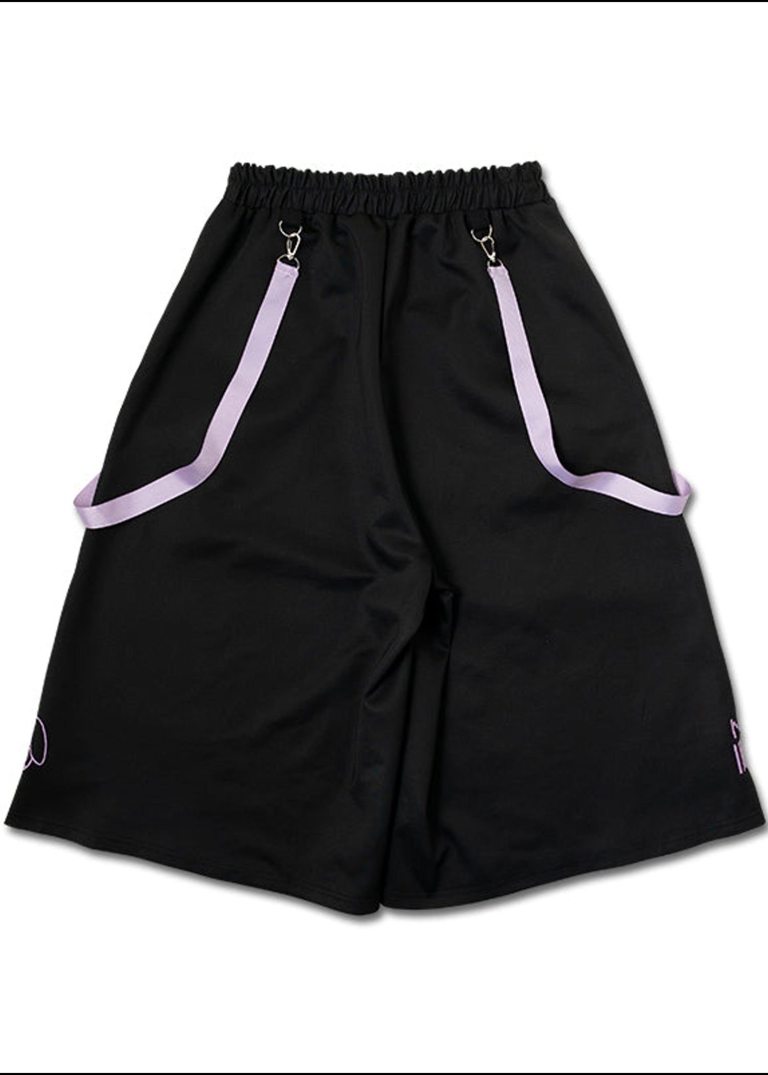  Mill & Nero Blood Nero Jersey Black Purple Crop Pants