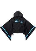  Uzurai Cyberpunk Tech Kimono Black Blue Jacket
