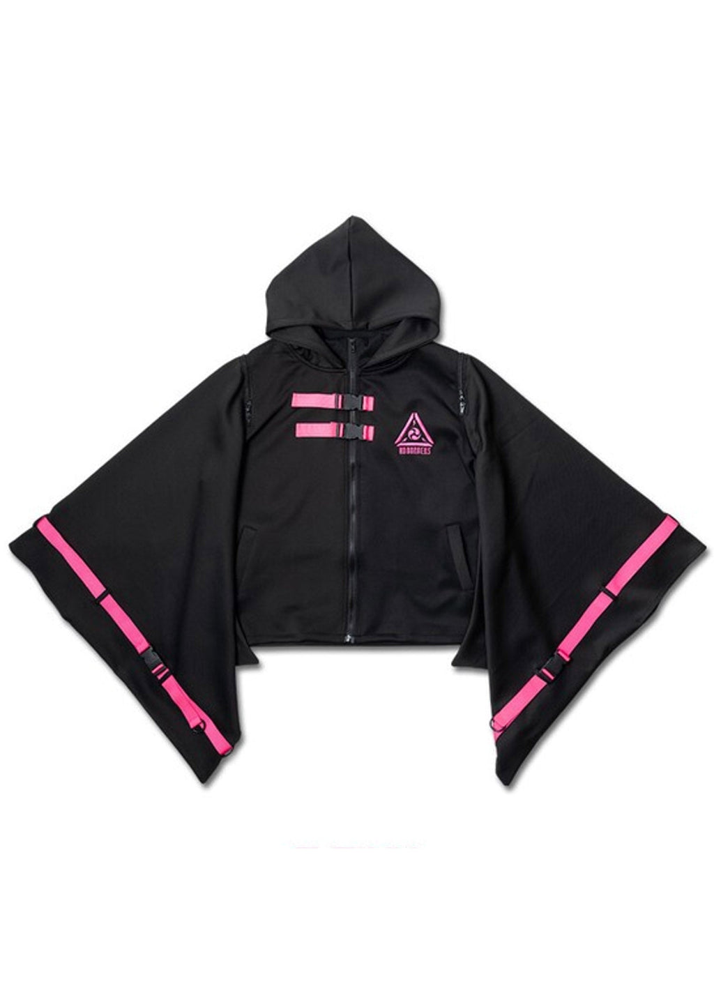  Uzurai Cyberpunk Tech Kimono Black Pink Jacket