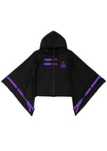  Uzurai Cyberpunk Tech Kimono Black Purple Jacket