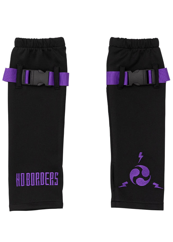  Uzurai Cyberpunk Tech Black Purple Arm Warmer