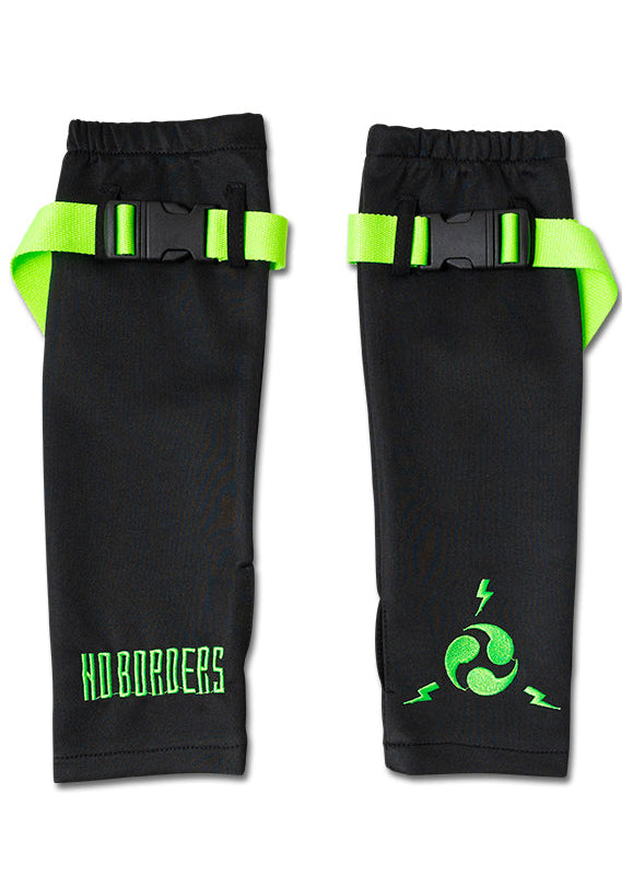 Uzurai Cyberpunk Tech Black Green Arm Warmer