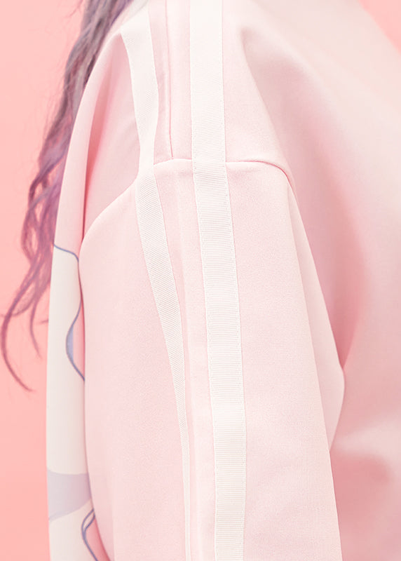  Game Over Jersey Pastel Pink Oversized Tee