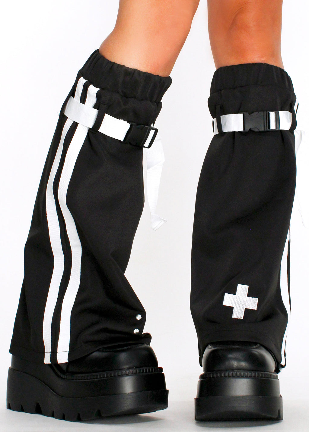  Game Over Black Leg Warmer