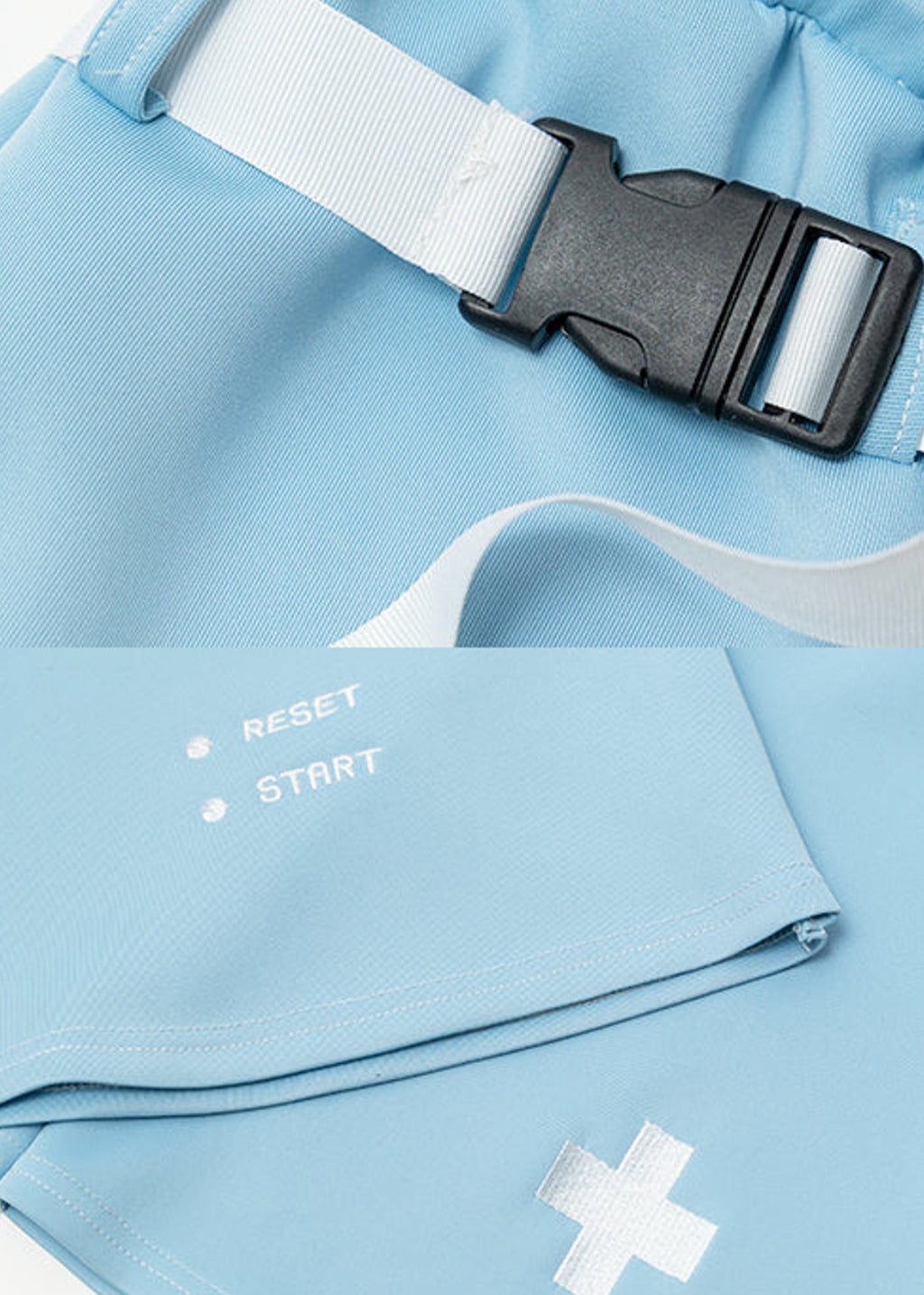  Game Over Pastel Blue Leg Warmer