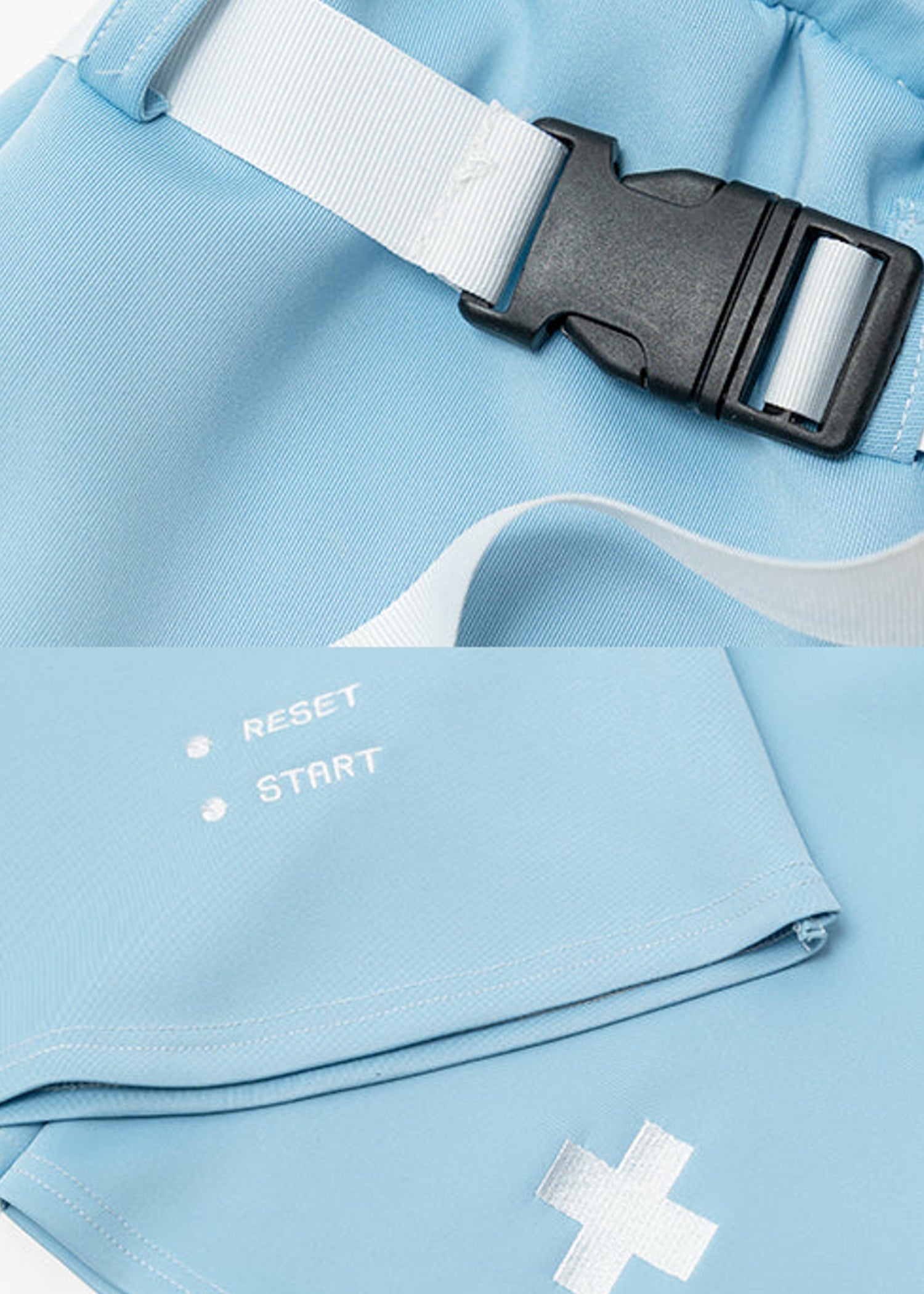  Game Over Pastel Blue Leg Warmer