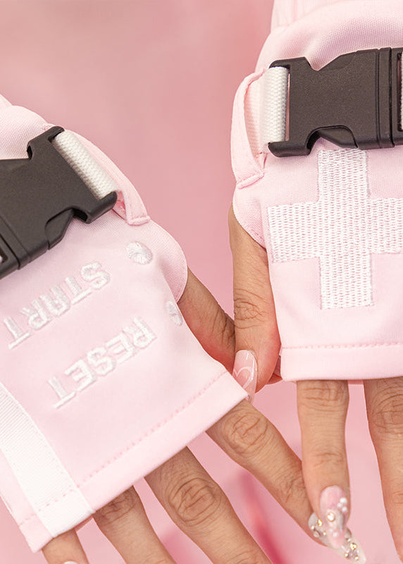  Game Over Pastel Pink Arm Warmer