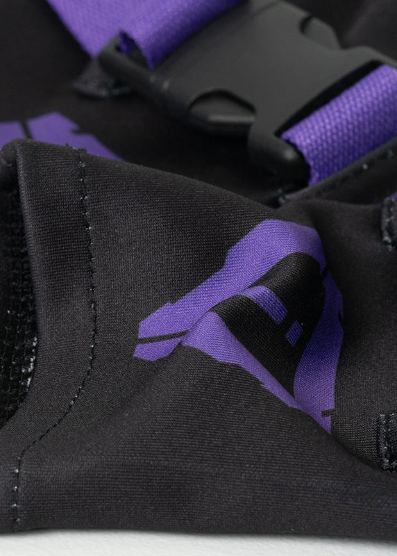  Error Code Cyberpunk Tech Black Purple Arm Warmer