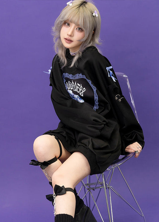  Love Punk Rebellious Oversized Pullover