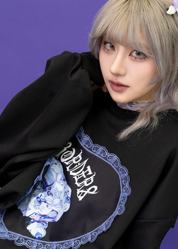  Love Punk Rebellious Oversized Pullover