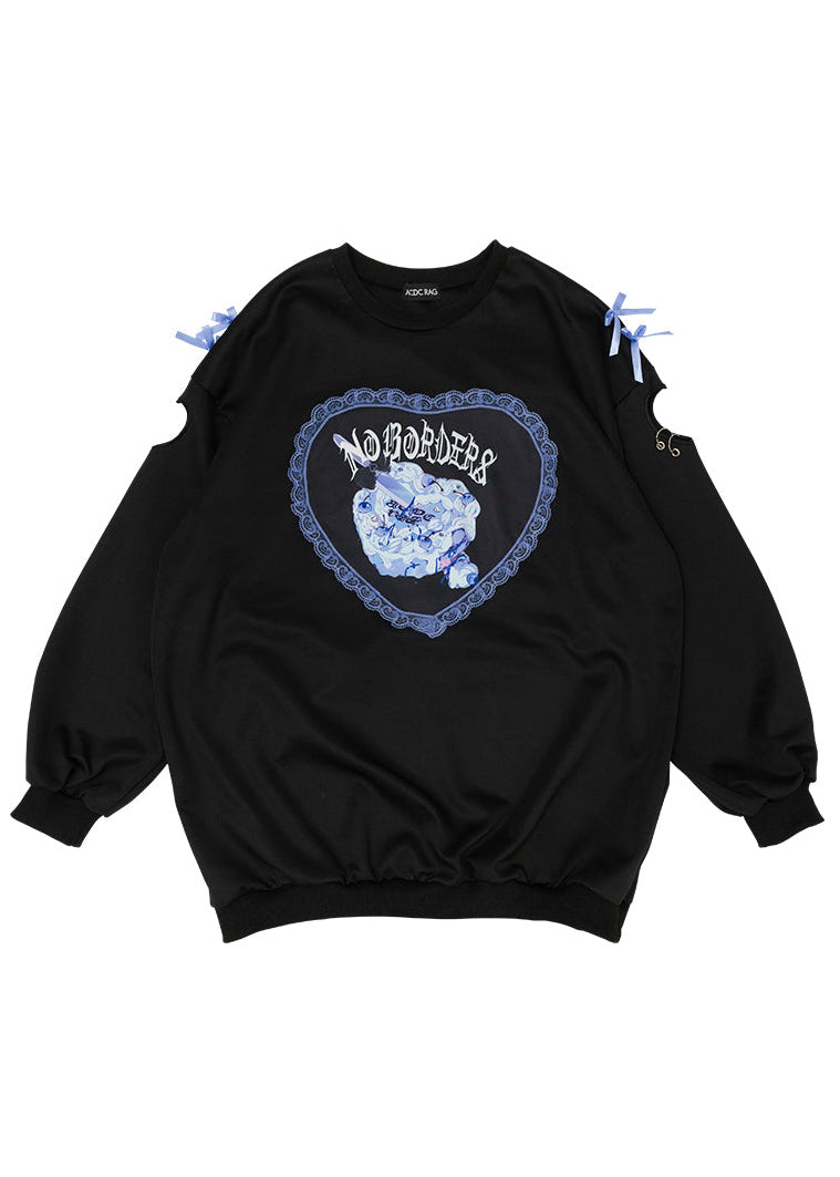  Love Punk Rebellious Oversized Pullover