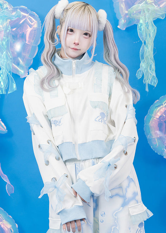  Cyber Jellyfish Cropped Jacket