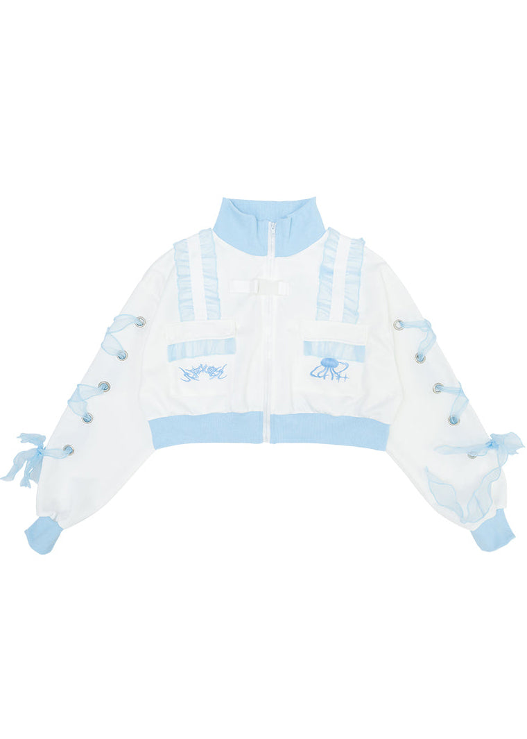  Cyber Jellyfish Cropped Jacket