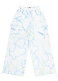  Cyber Jellyfish White Cargo Pants