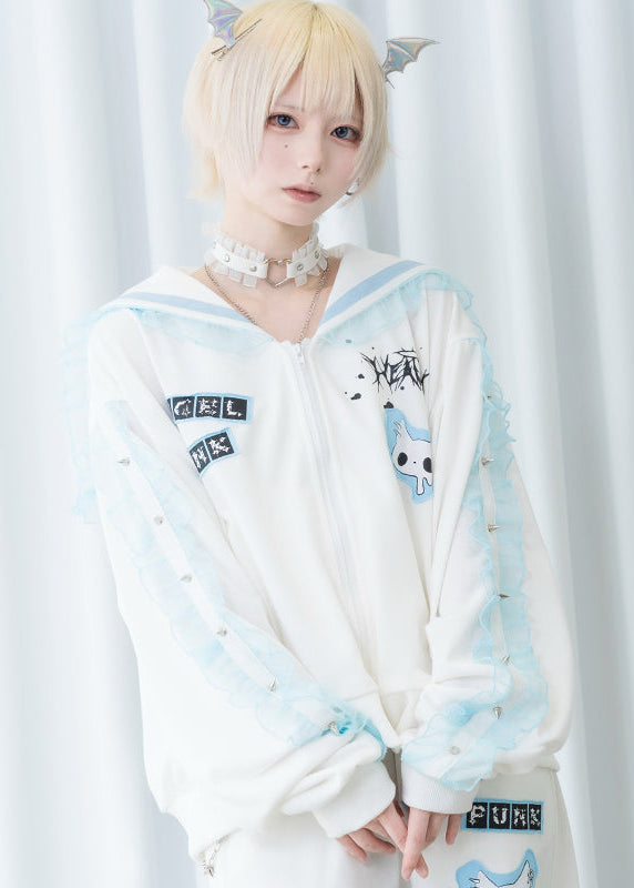  Baby Punk Angel Punk Sailor Zip Up Jacket