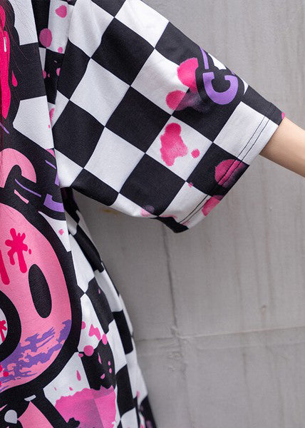  Gloomy Bear Checkered Gloomy Oversized Tee