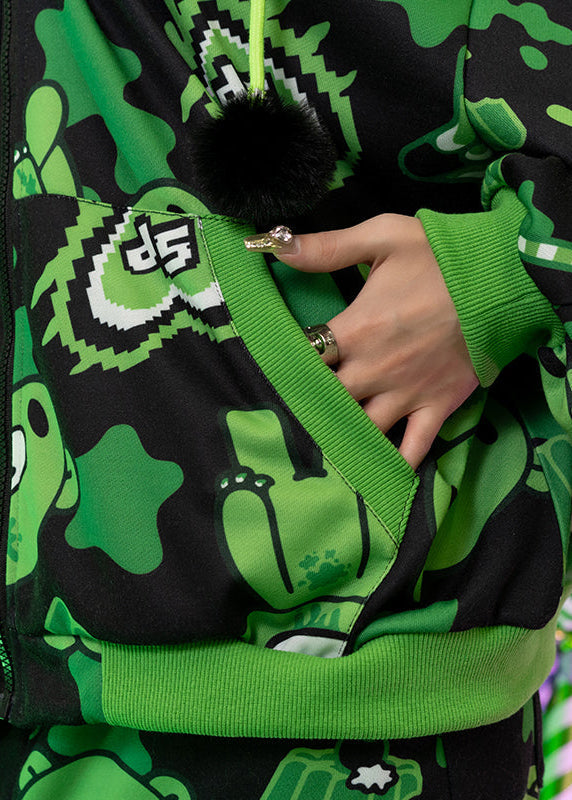  Gloomy Bear X Sophie Powers Jelly Oversized Zip Up Hoodie