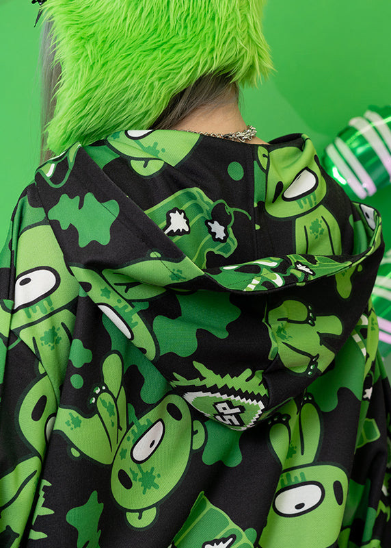  Gloomy Bear X Sophie Powers Jelly Oversized Zip Up Hoodie