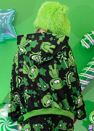  Gloomy Bear X Sophie Powers Jelly Oversized Zip Up Hoodie