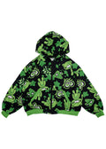  Gloomy Bear X Sophie Powers Jelly Oversized Zip Up Hoodie