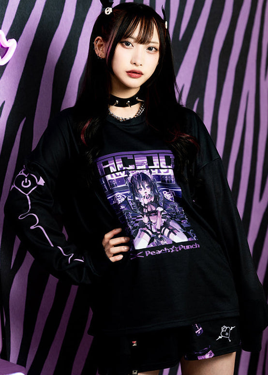  Peach Punch Addictive Akuma Long Sleeves Tee