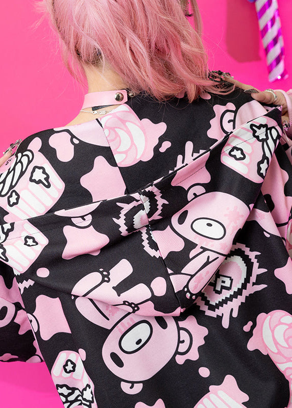  Gloomy Bear X Sophie Powers Cake Oversized Zip Up Hoodie