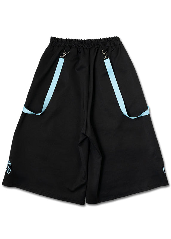  Mill & Nero Blood Nero Jersey Black Blue Crop Pants